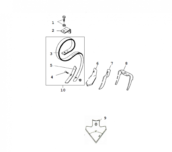 Запасные части для культиватора ИМТ ФОП